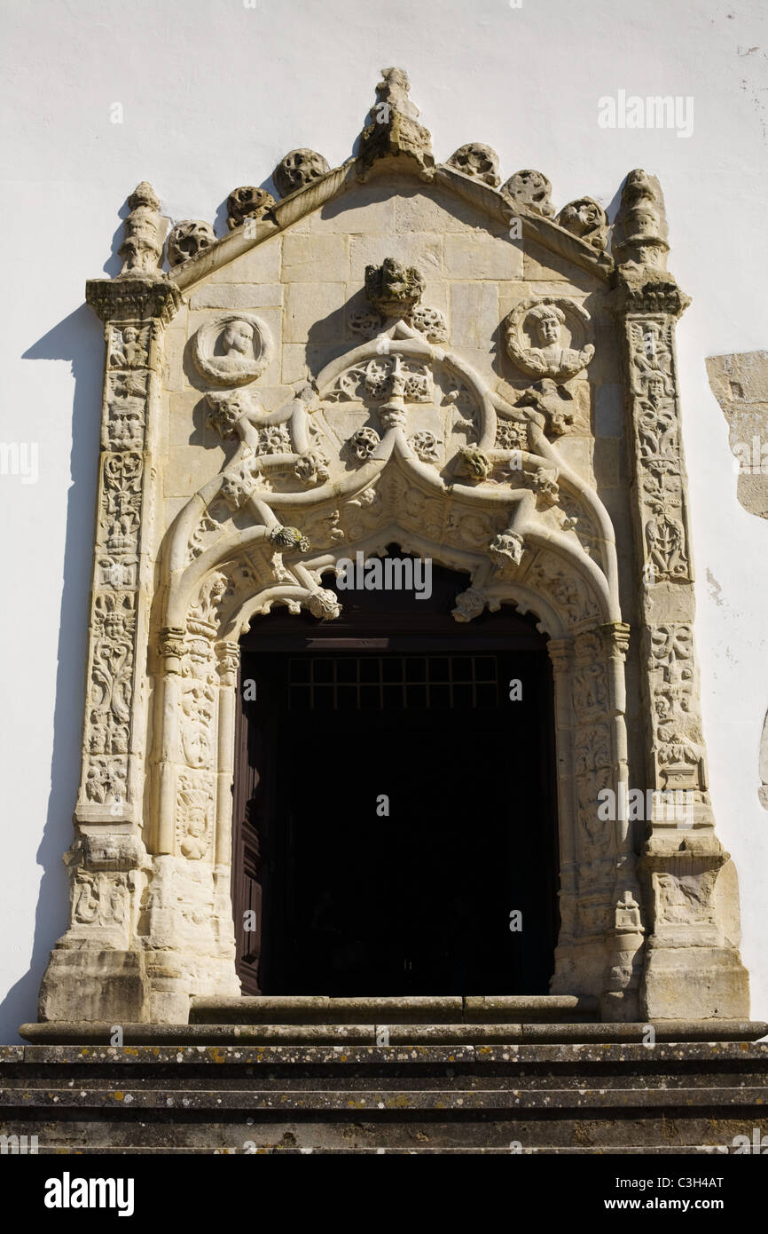Manueline window, Sobral, Portugal Stock Photo