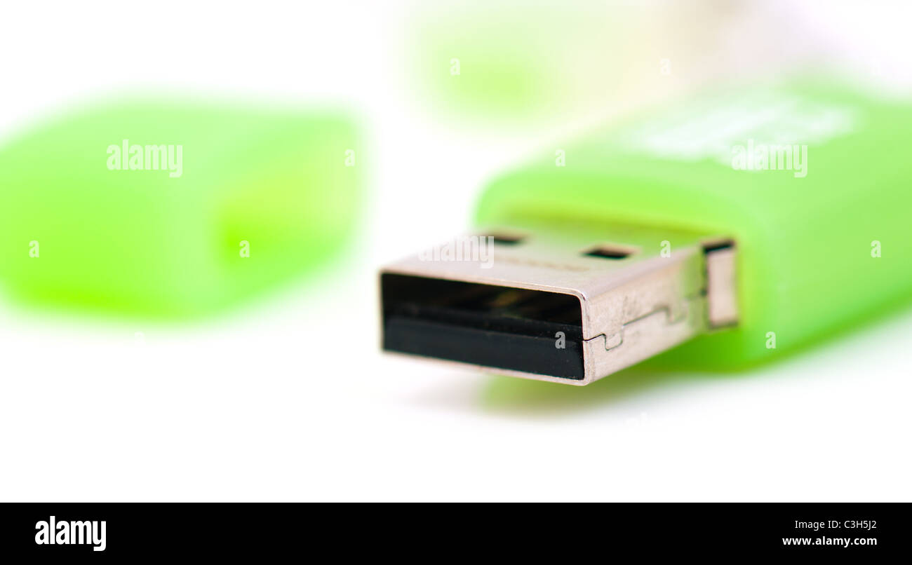 Usb flash drive on white Stock Photo - Alamy