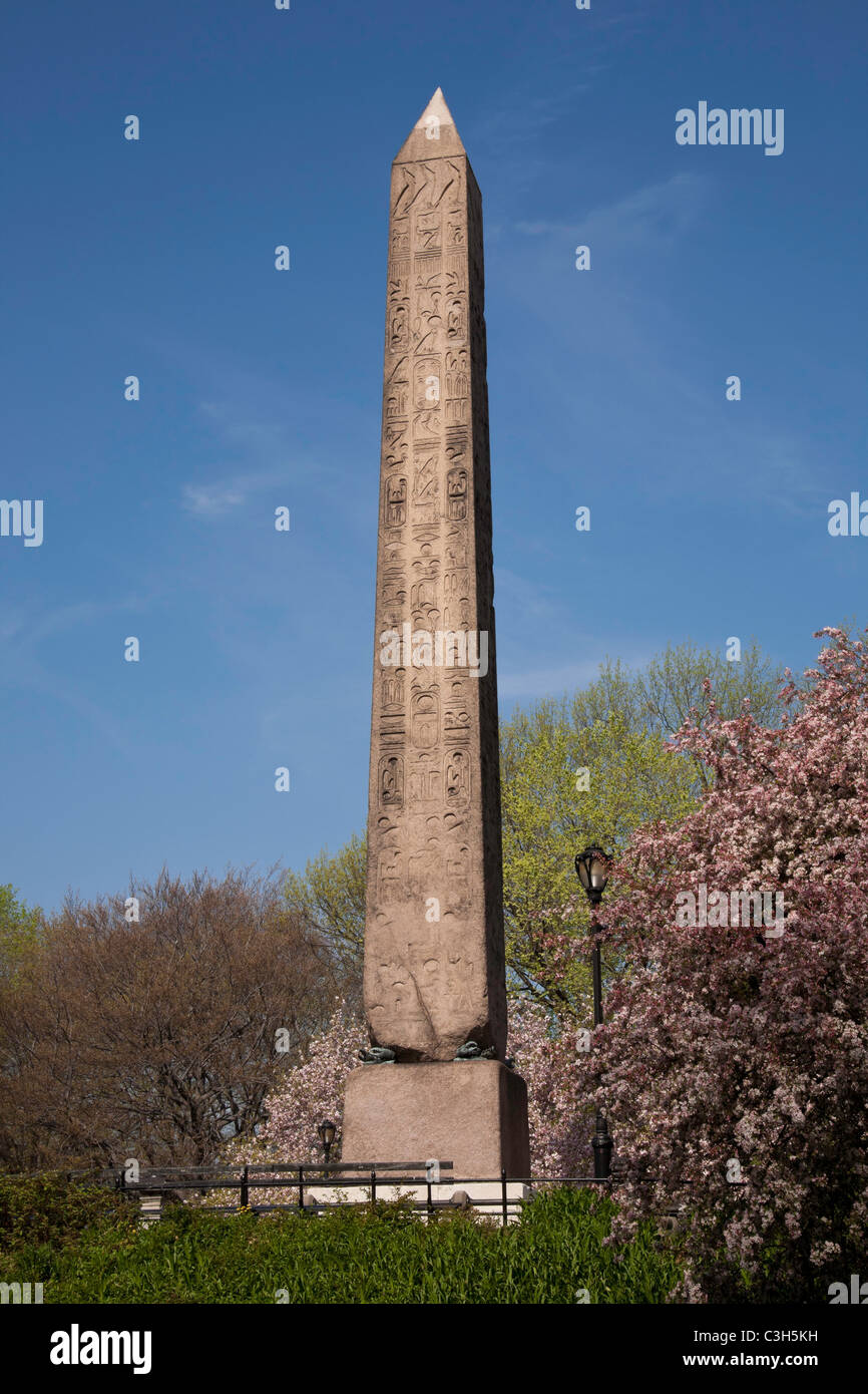 Cleopatra's Needle Obelisk, Central Park, NYC Stock Photo - Alamy