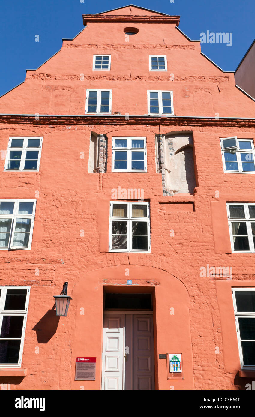 Gabled House, Külpstrasse 5, Stralsund, Mecklenburg Vorpommern, Germany Stock Photo