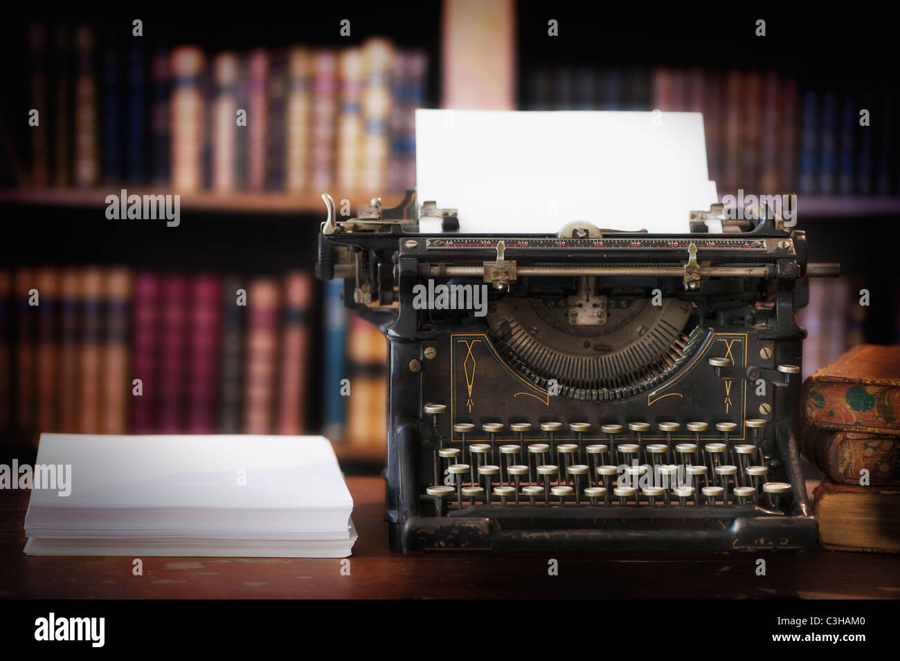 Typewriter Library Typewriter paper hi-res stock photography and images - Alamy