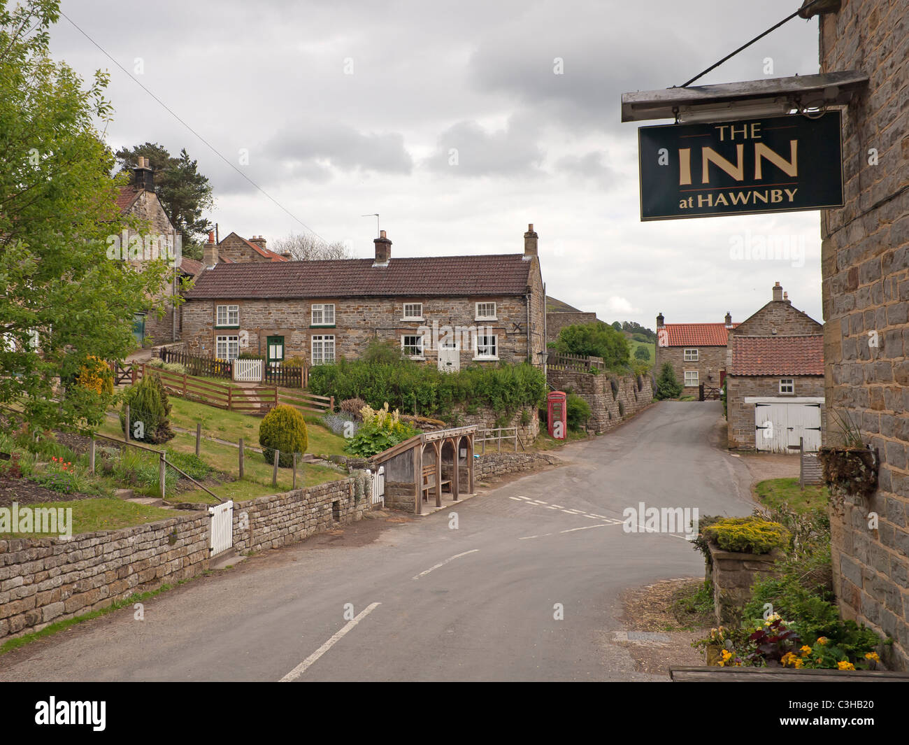 The small village of Hawnby near Helmsley in the North Yorkshire Moors