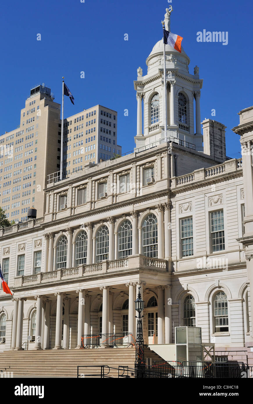 The City Hall Building in New York City. Stock Photo