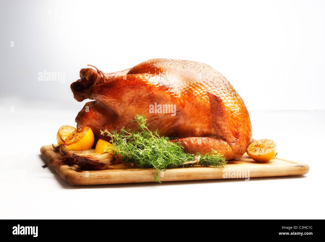 Roast turkey Stock Photo