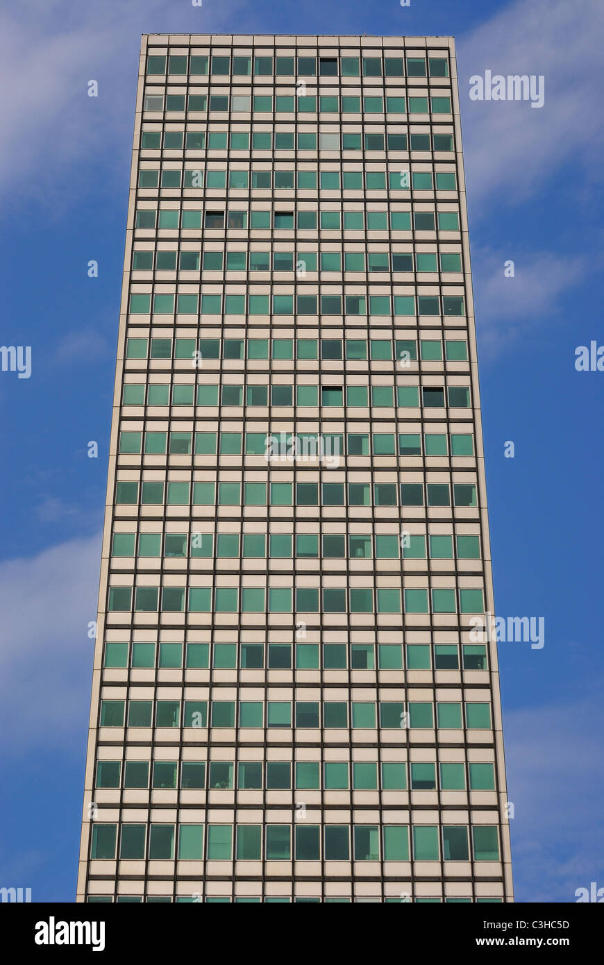 Skyscraper against a blue sky Stock Photo - Alamy