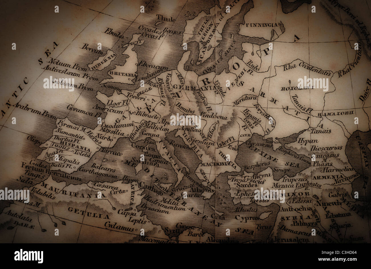 Antique map drawing hi-res stock photography and images - Alamy