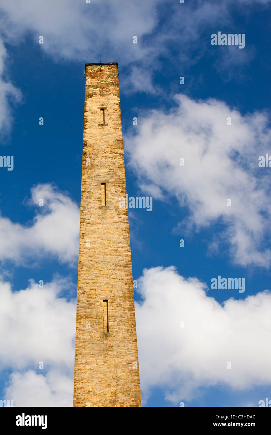The chimney at Salts mill in Saltaire, Yorkshire, UK. Stock Photo