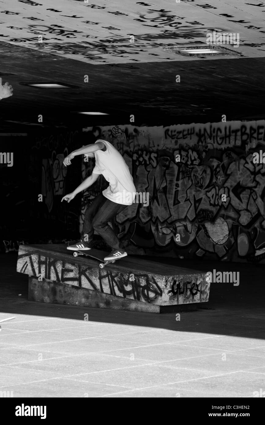 Southbank Skate park skateboarders Stock Photo