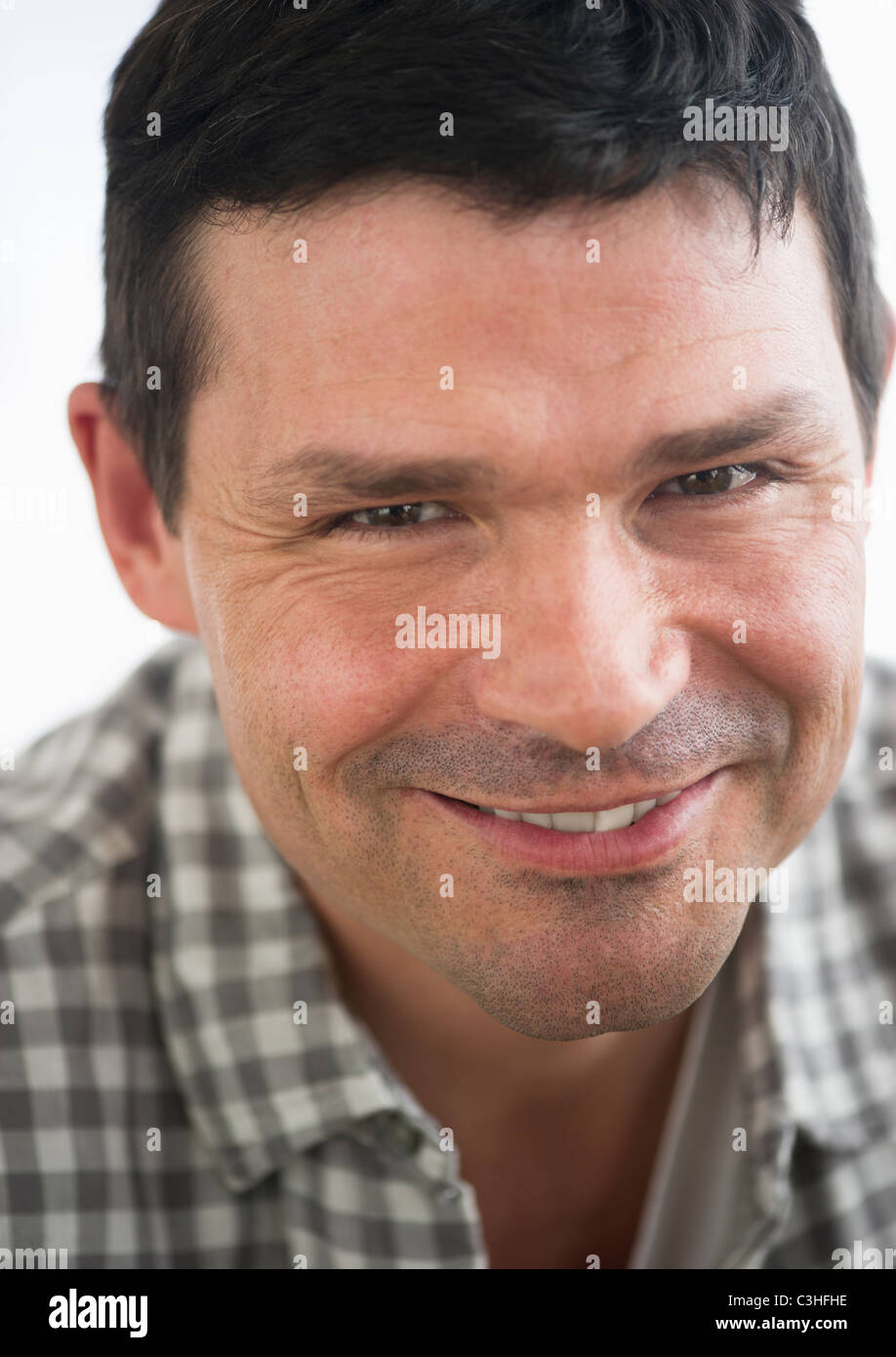 Portrait of mature man smiling Stock Photo