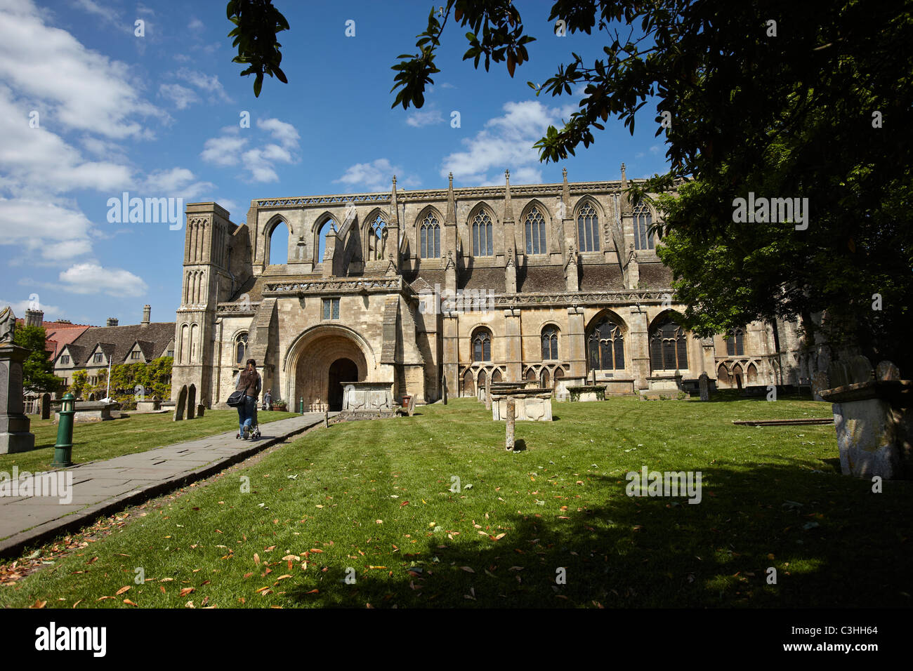 Malmesbury Abbey, Malmesbury, Wiltshire, UK Stock Photo