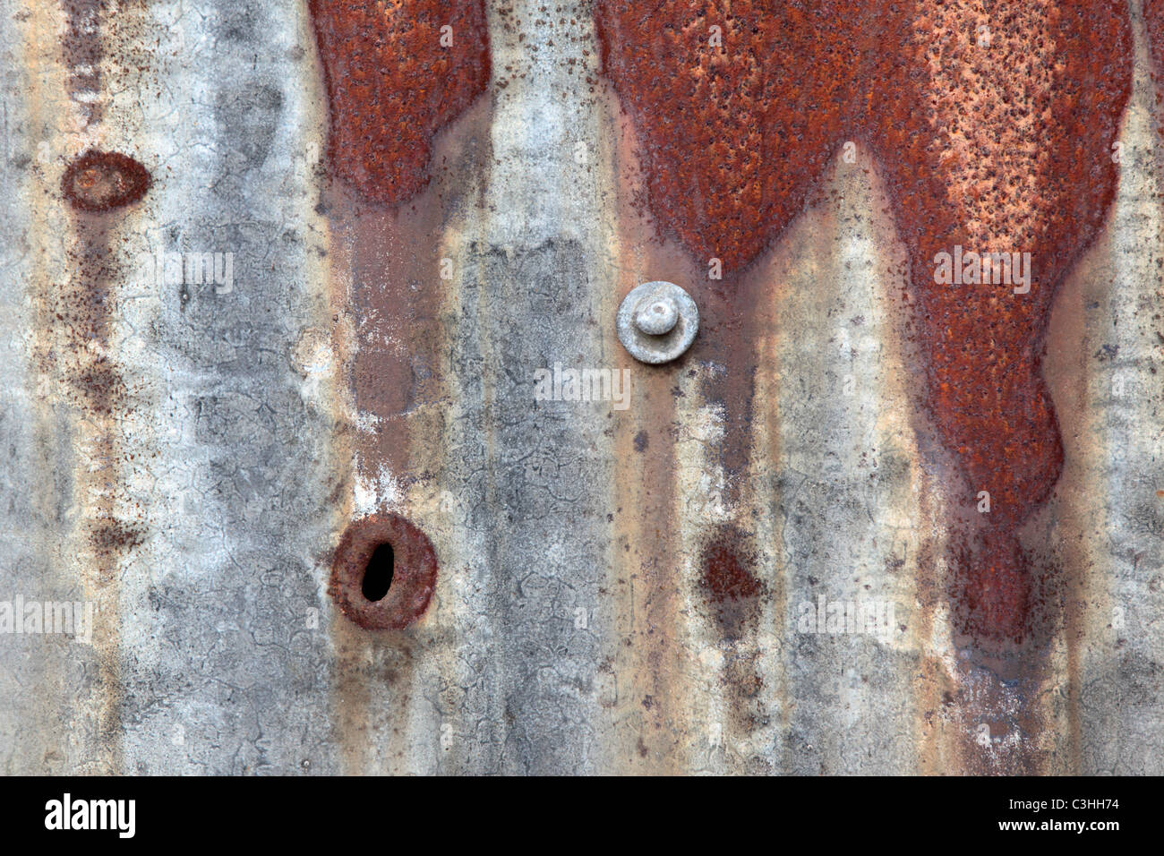 Close up of a rusty corrugated tin fishing shack in Portree, Isle of ...