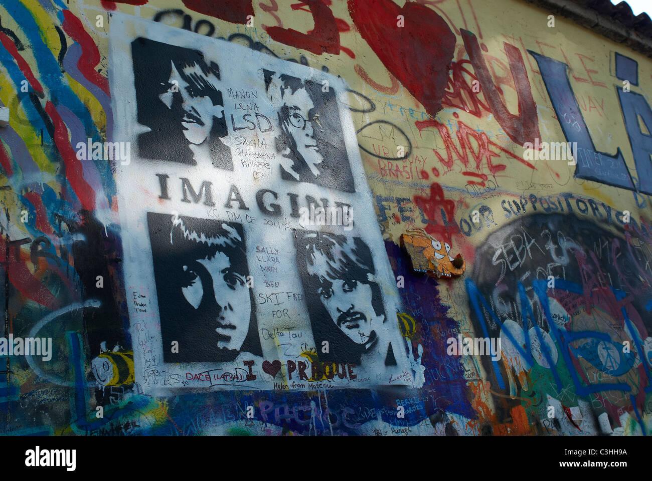 The John Lennon Wall in Prague, Czech Republic Stock Photo Alamy