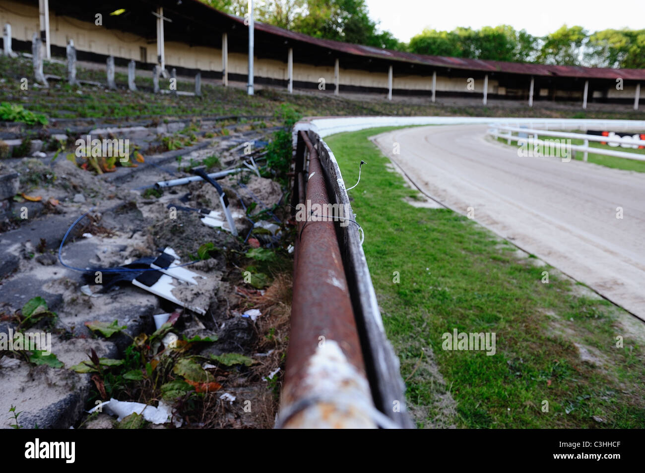 Shawfield stadium dog track Stock Photo Alamy