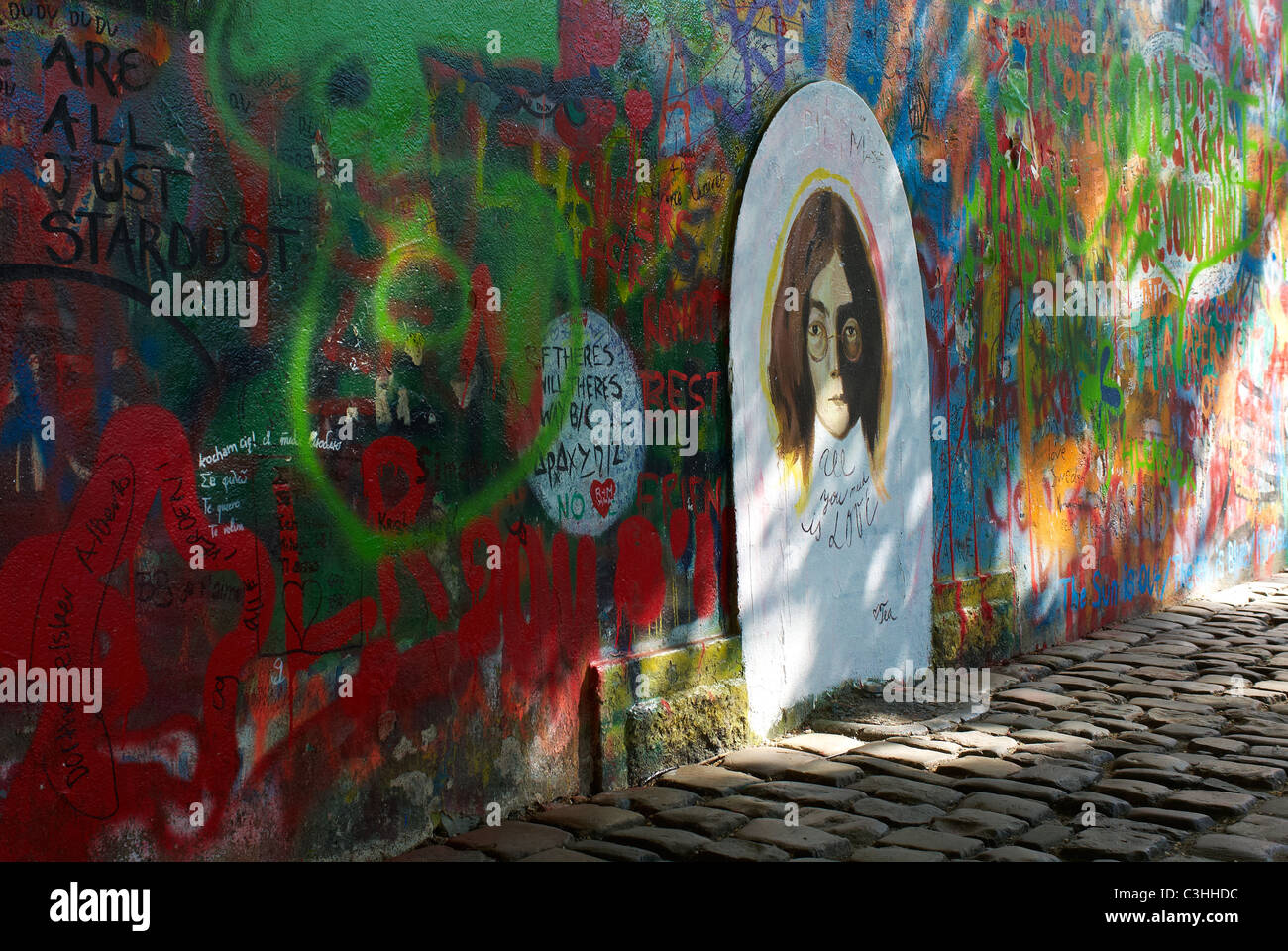 The John Lennon Wall in Prague, Czech Republic Stock Photo Alamy