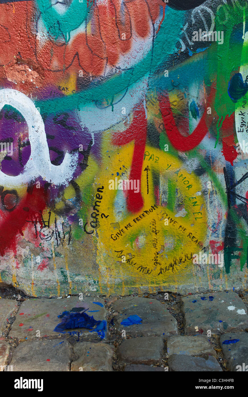 The John Lennon Wall in Prague, Czech Republic Stock Photo Alamy