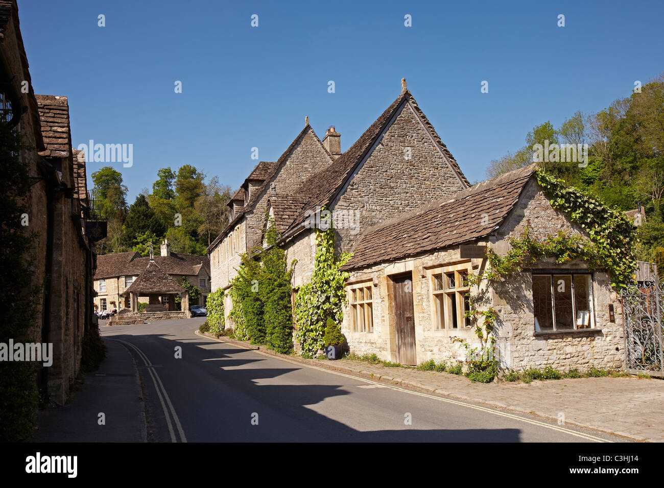 Castle Combe Village, Wiltshire, England, UK Stock Photo Alamy
