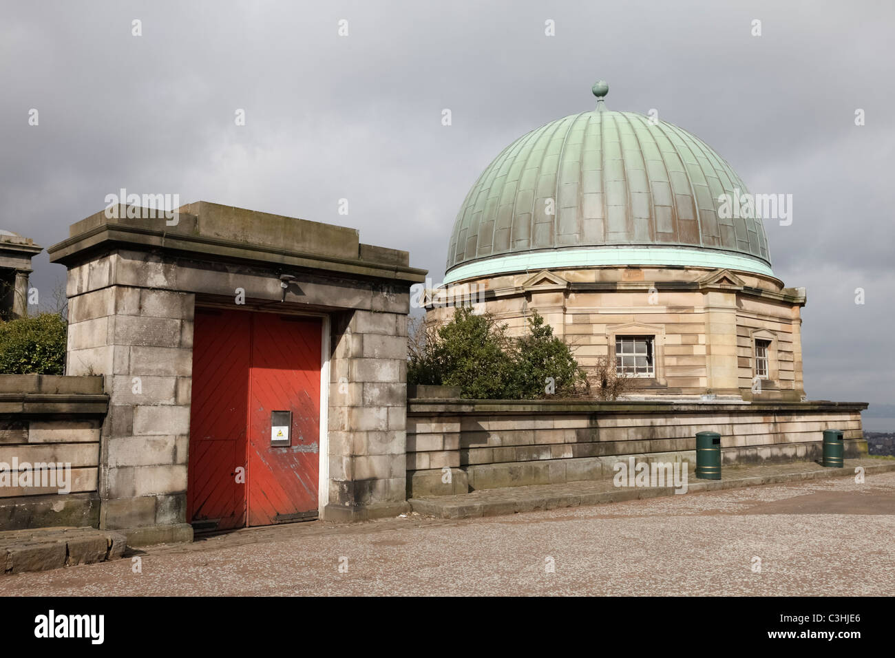 City Observatory Calton Hill Edinburgh Scotland Stock Photo