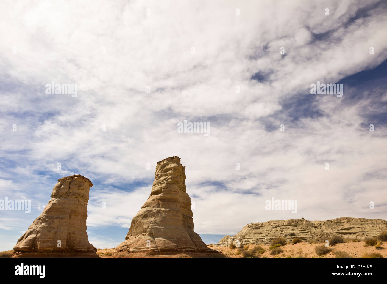 Elephant Feet Pillars, an unusual natural rock formation near Monument