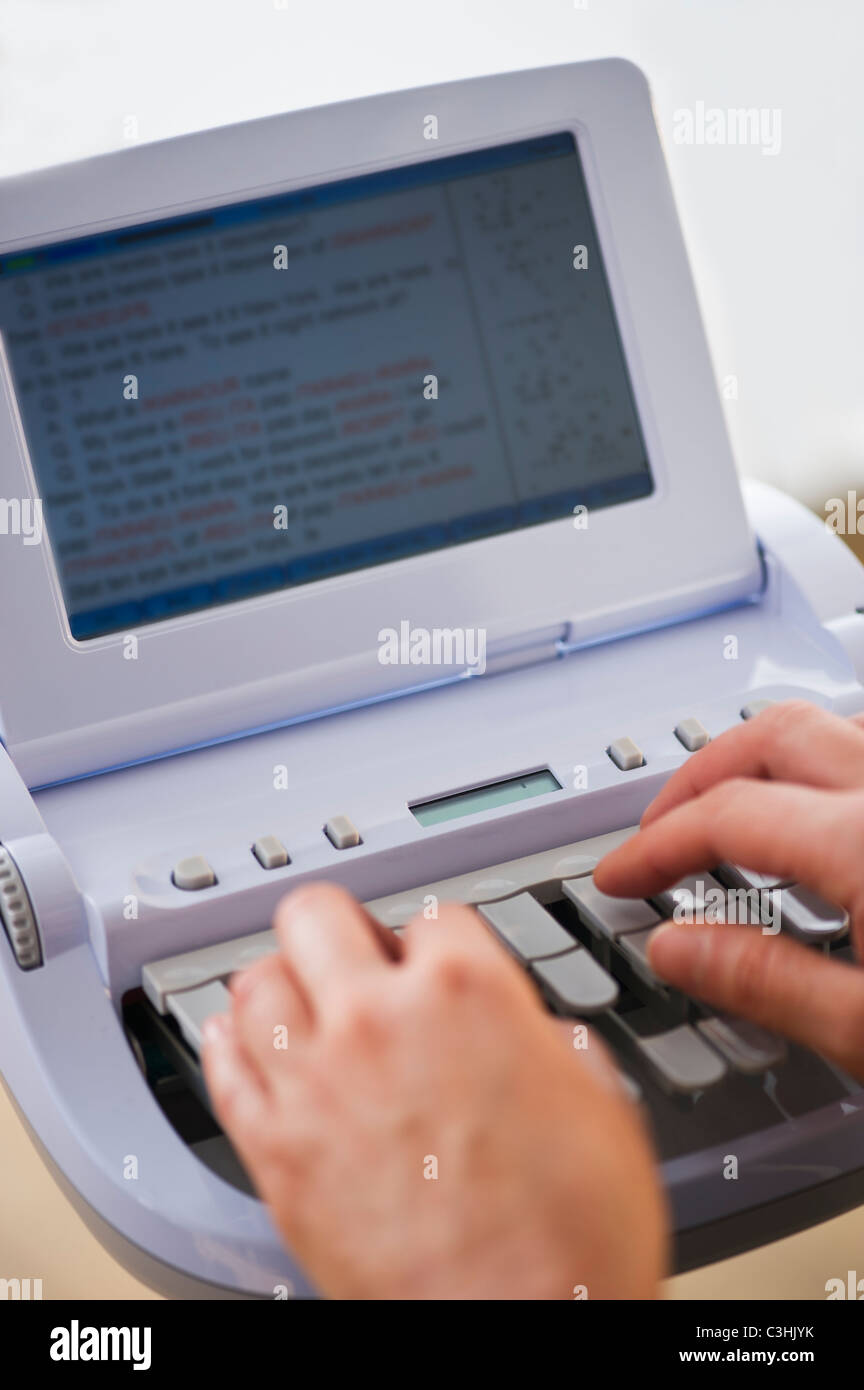 court typist