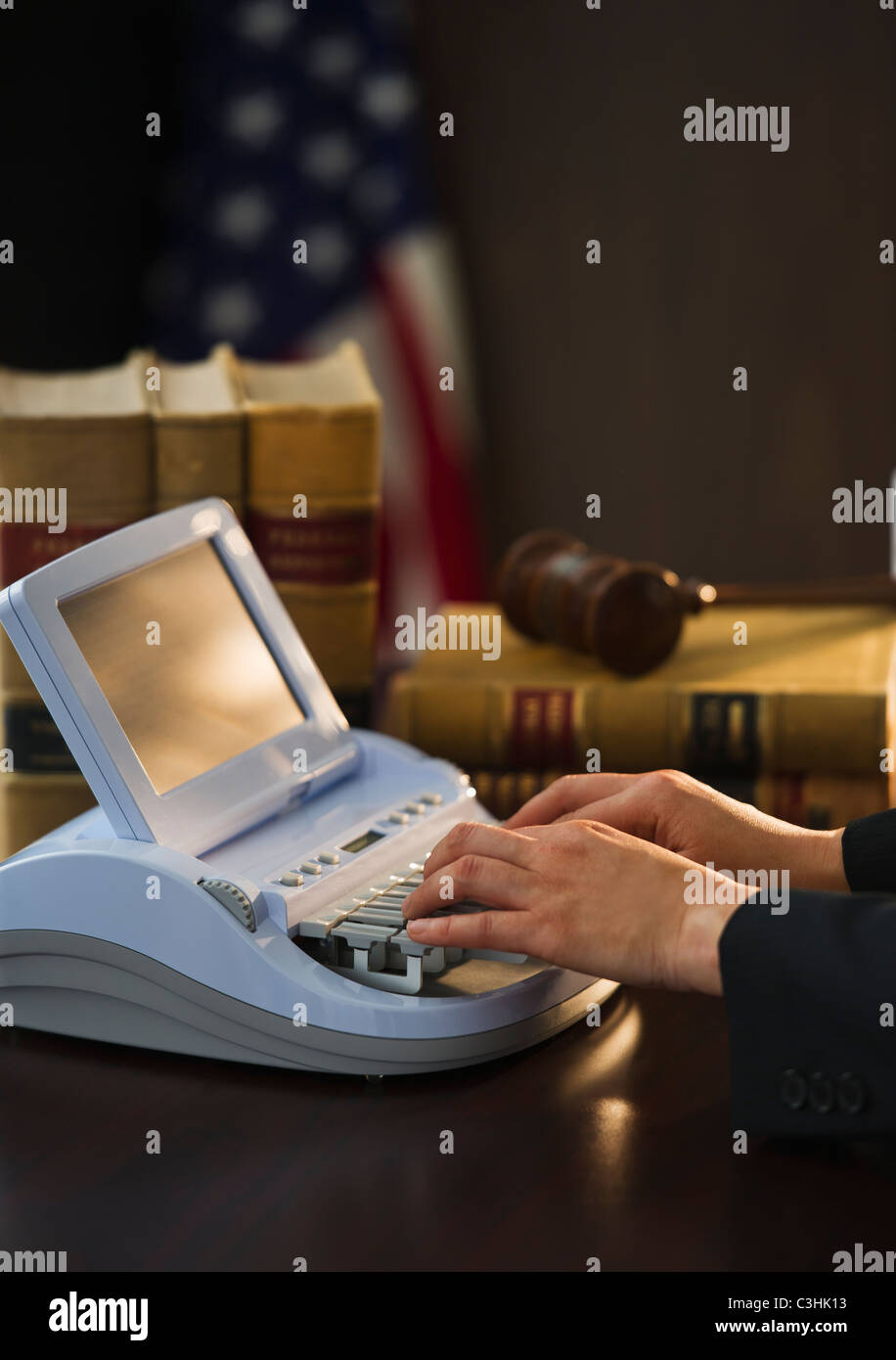 court typist