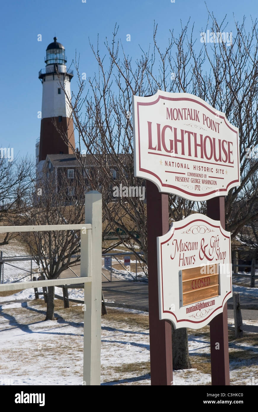 Montauk Point Lighthouse Stock Photo