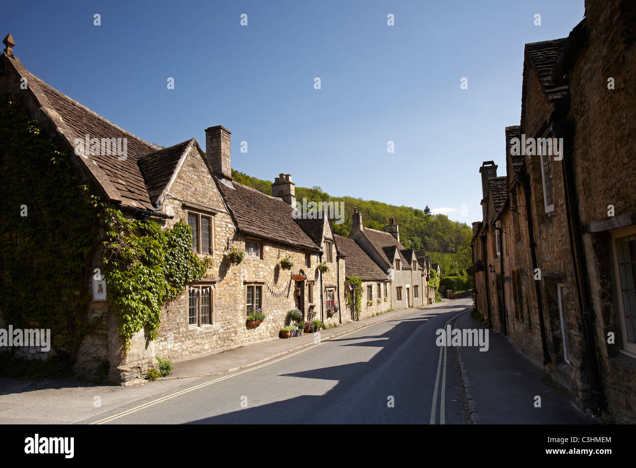 Castle Combe village, Wiltshire, England, UK Stock Photo Alamy