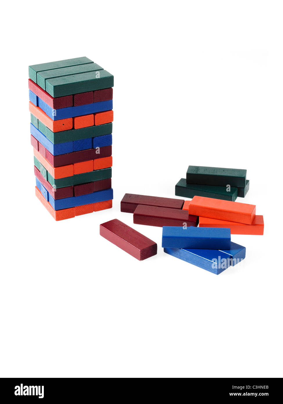 Jenga blocks Cut Out Stock Images & Pictures Alamy