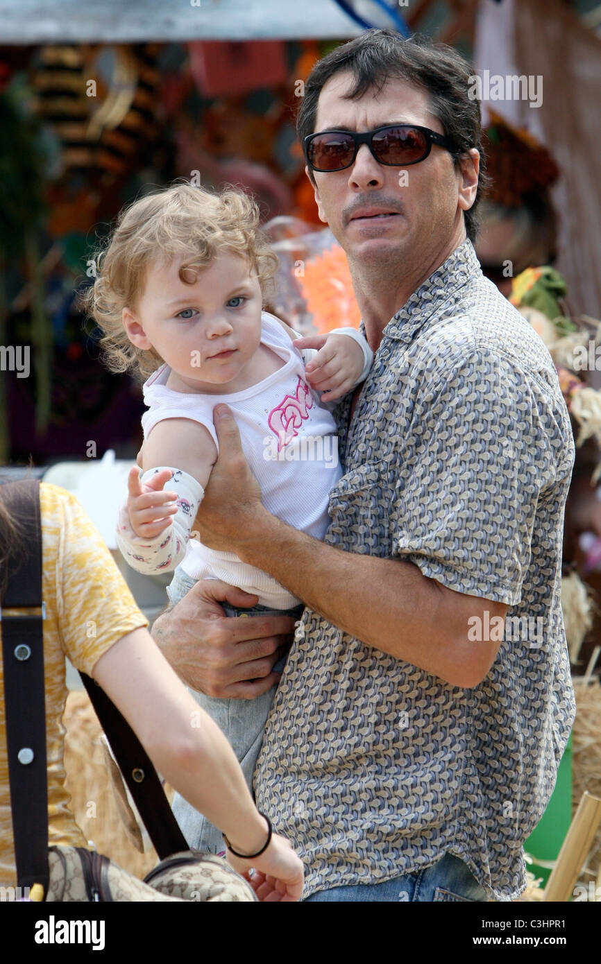 Scott Baio With His Daughter Bailey Deluca Visits Mr Bones Pumpkin Patch West Hollywood California 18 10 09 Stock Photo Alamy