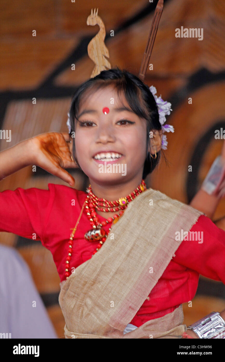 Bihu, Assamese Tribes Performing Traditional Bihu Dance at Namdapha eco cultural festival, Miao