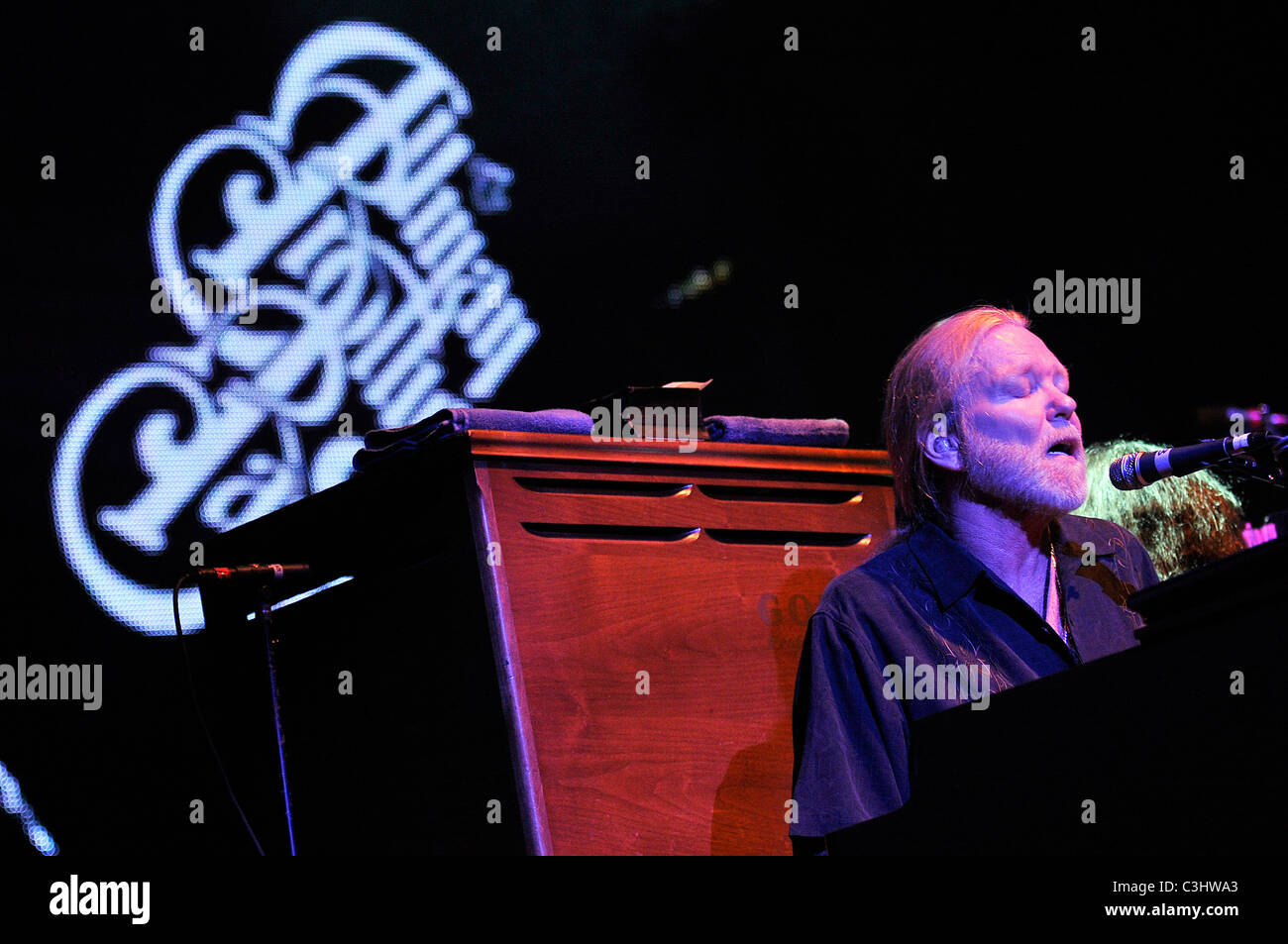 Greg Allman The Allman Brothers Band performing at the Seminole Hard