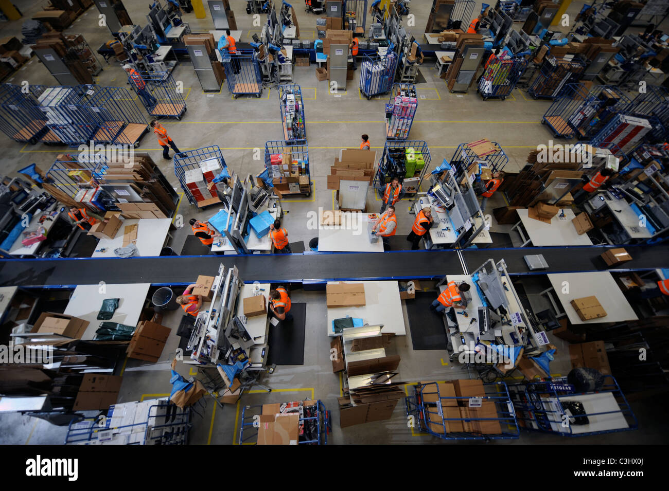 The online retailer Amazon's distribution centre in Swansea, South