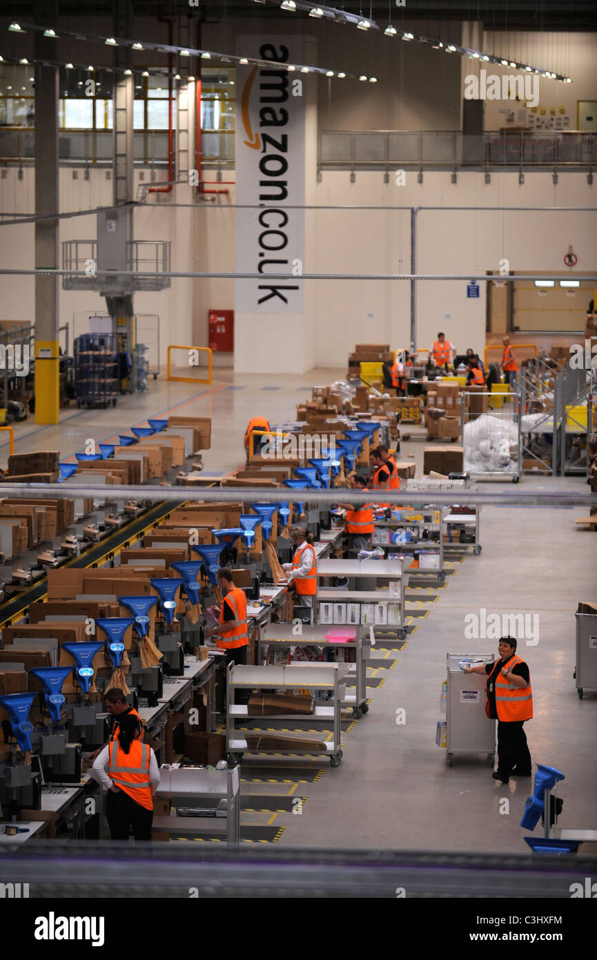The online retailer Amazon's distribution centre in Swansea, South