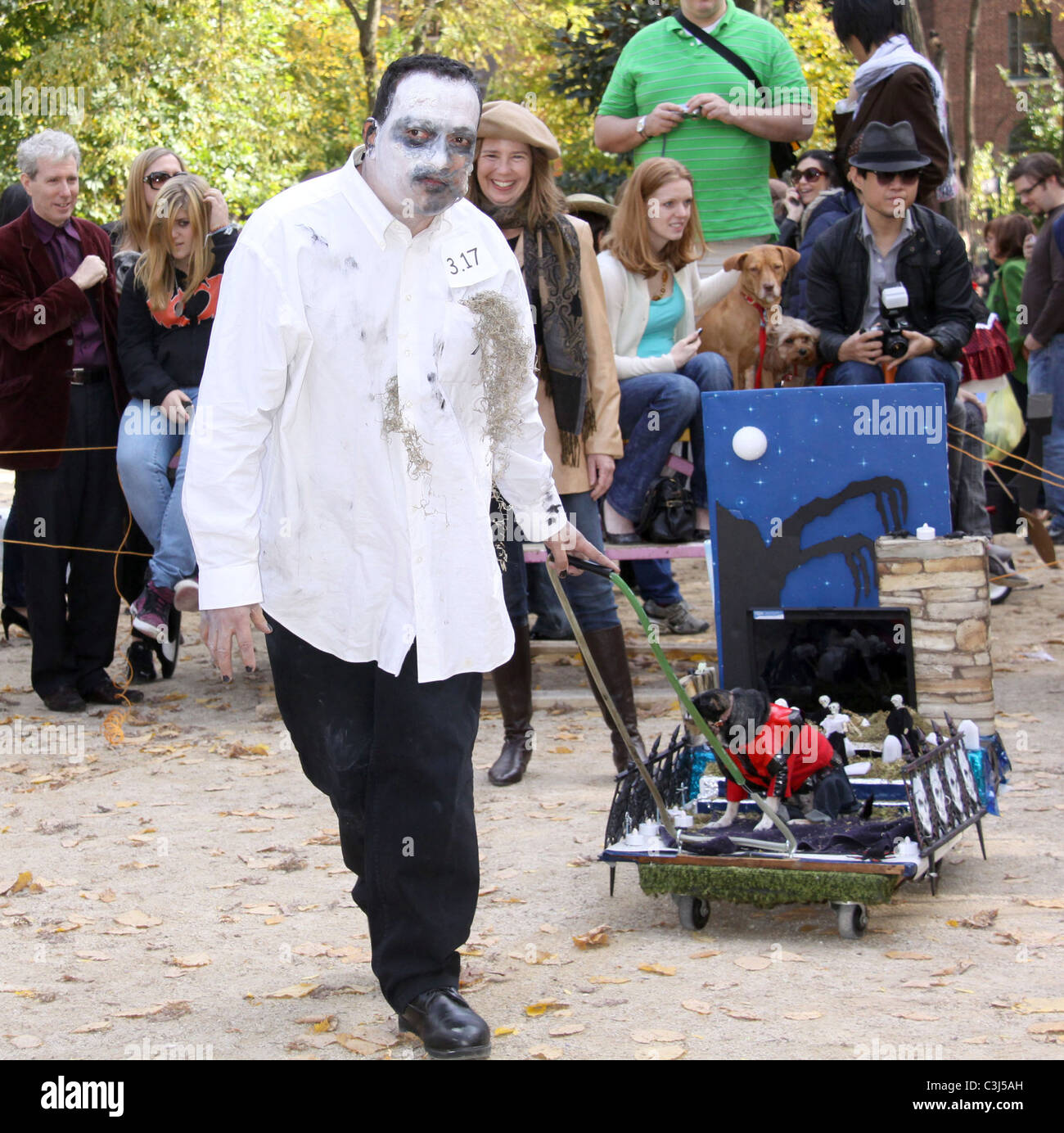 Dog dressed as A Rod - Yankees at the 19th Annual Topkins Square