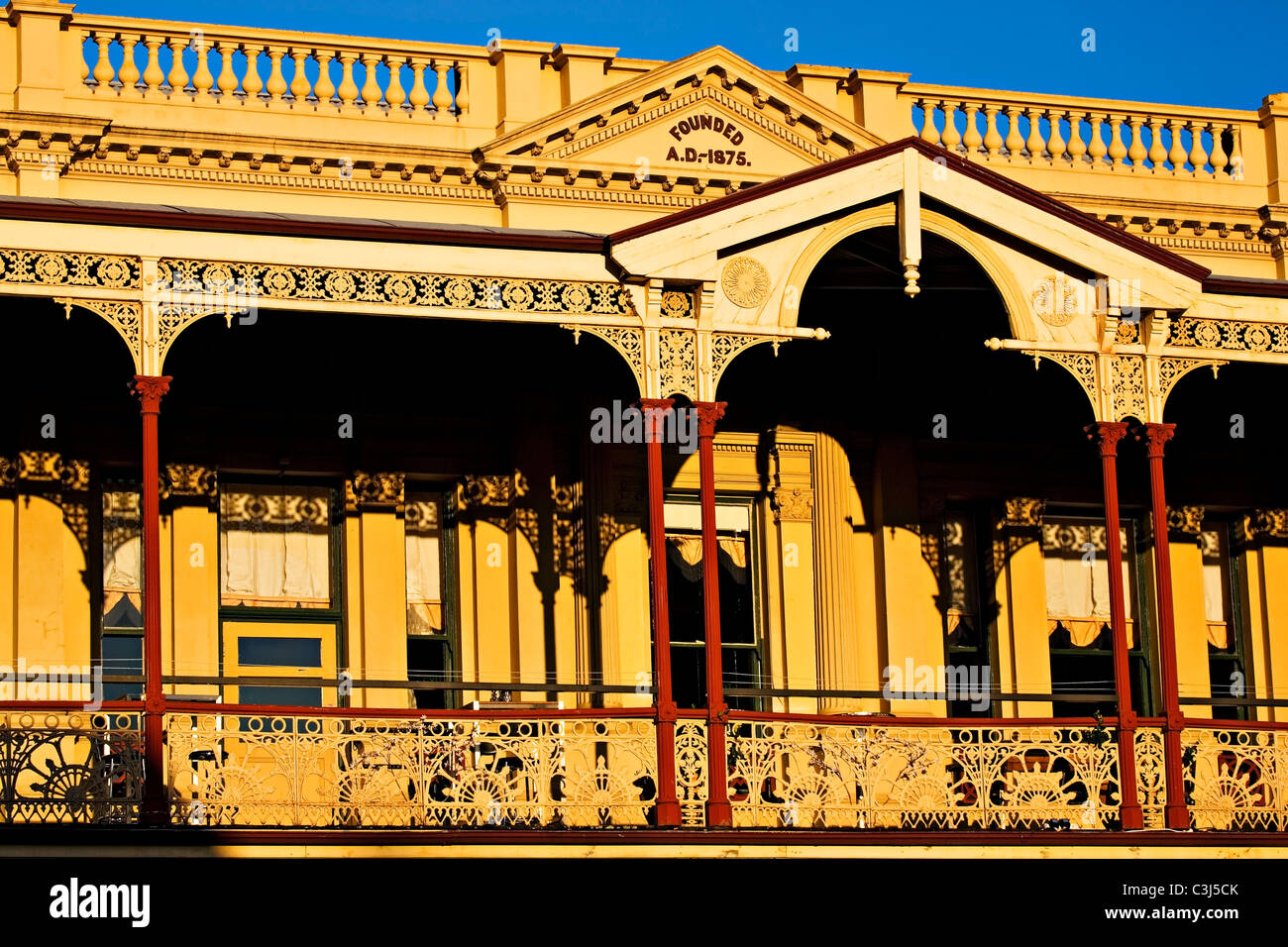 Ballarat Australia  /  Beautiful old Victorian era architecture in Lydiard Street Ballarat. Stock Photo
