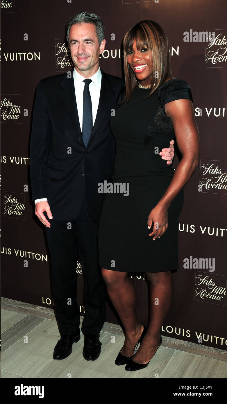 President & CEO of Louis Vuitton North America Daniel Lalonde and Serena  Williams Louis Vuitton 2010 Cruise Collection launch Stock Photo - Alamy