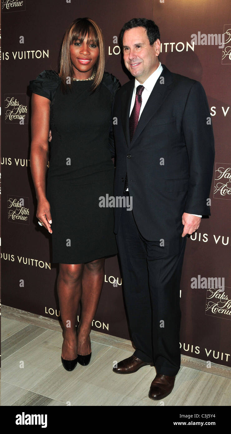 Steve Sadove, Maggie Gyllenhaal and President & CEO of Louis Vuitton North  America Daniel Lalonde Louis Vuitton 2010 Cruise Stock Photo - Alamy