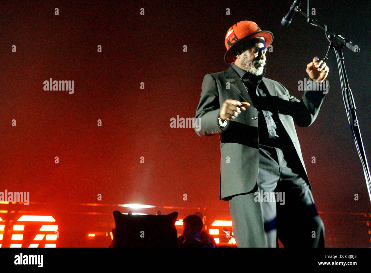 Massive Attack Horace Andy Songs Horace Andy Massive Attack performing live in concert at the Heineken Music Hall Amsterdam, The Netherlands - 27.10.09 ** ** Stock Photo - Alamy
