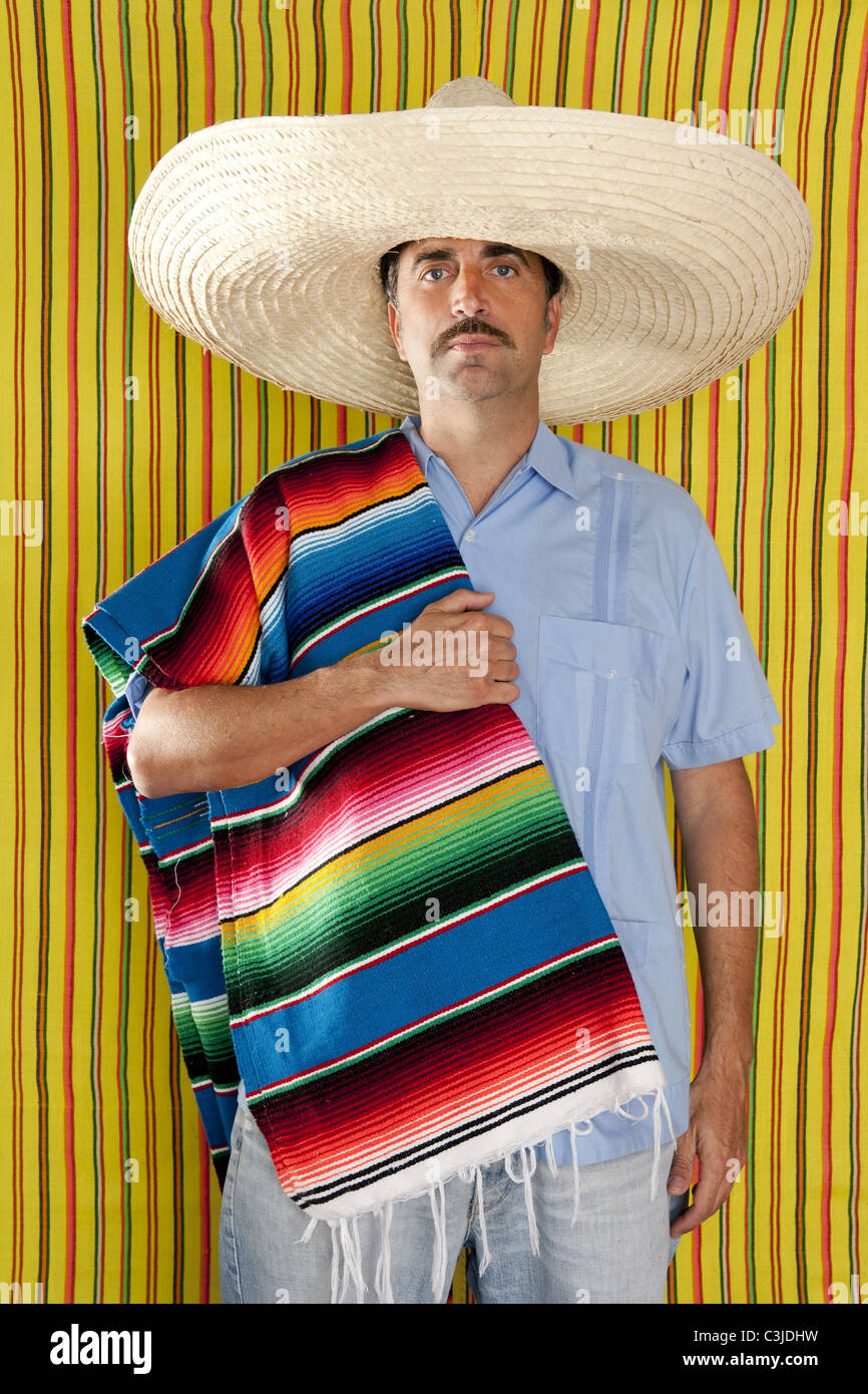 Mexican man typical poncho sombrero hi-res stock photography and images -  Page 2 - Alamy