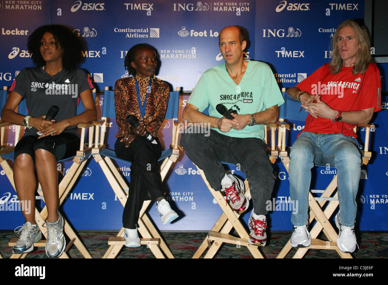Sarah Jones, Twotime NYC Marathon winner Tegla Loroupe, Anthony