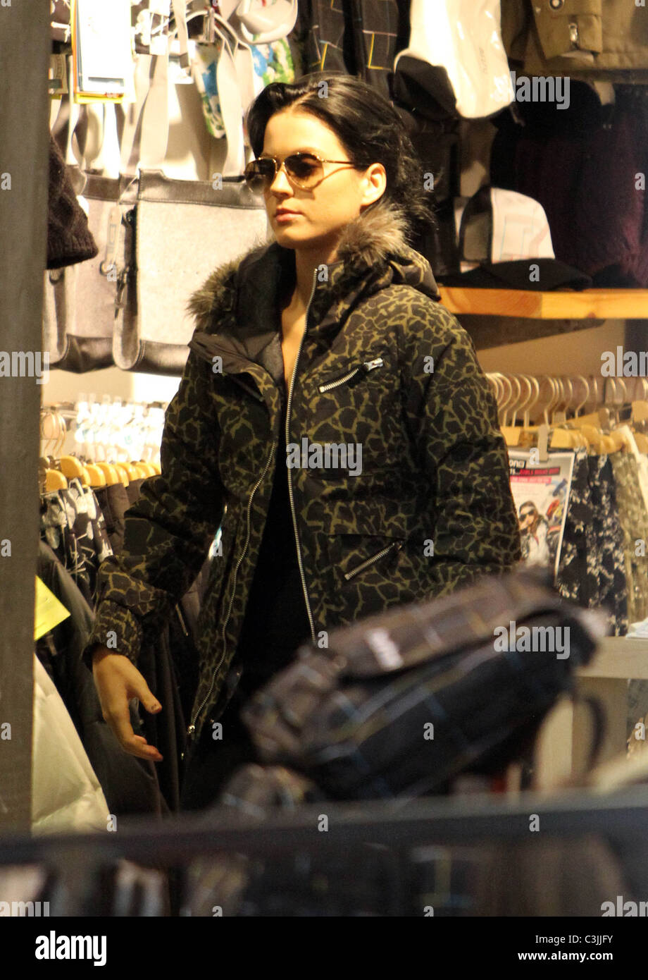 Katy Perry shops at a Burton Snowboards store Los Angeles, California - 18.11.09 Stock Photo
