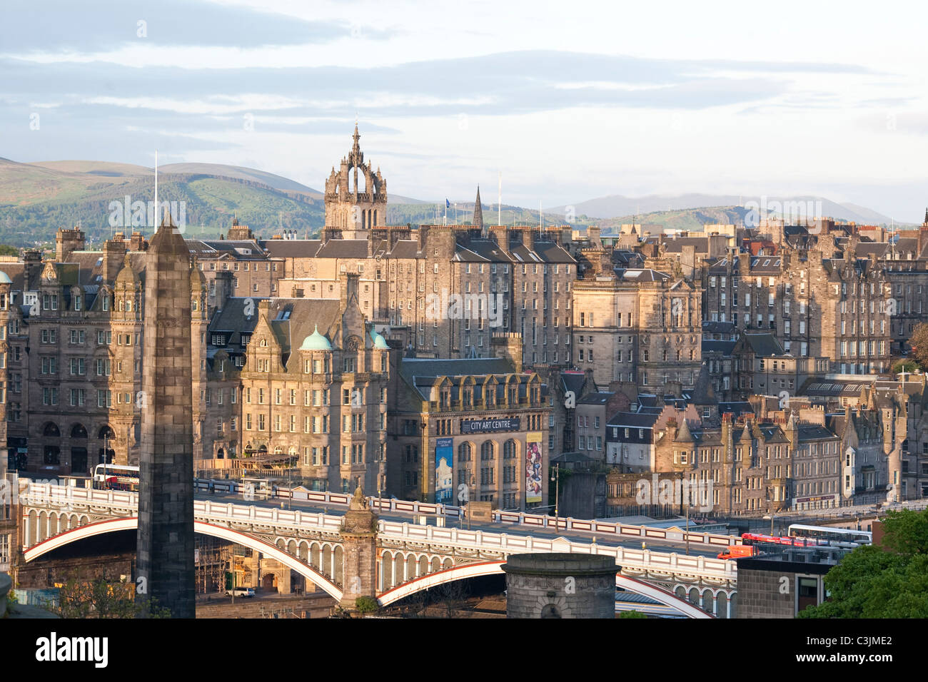 North Bridge The Old Town, Edinburgh, Scotland, United Kingdom Stock Photo