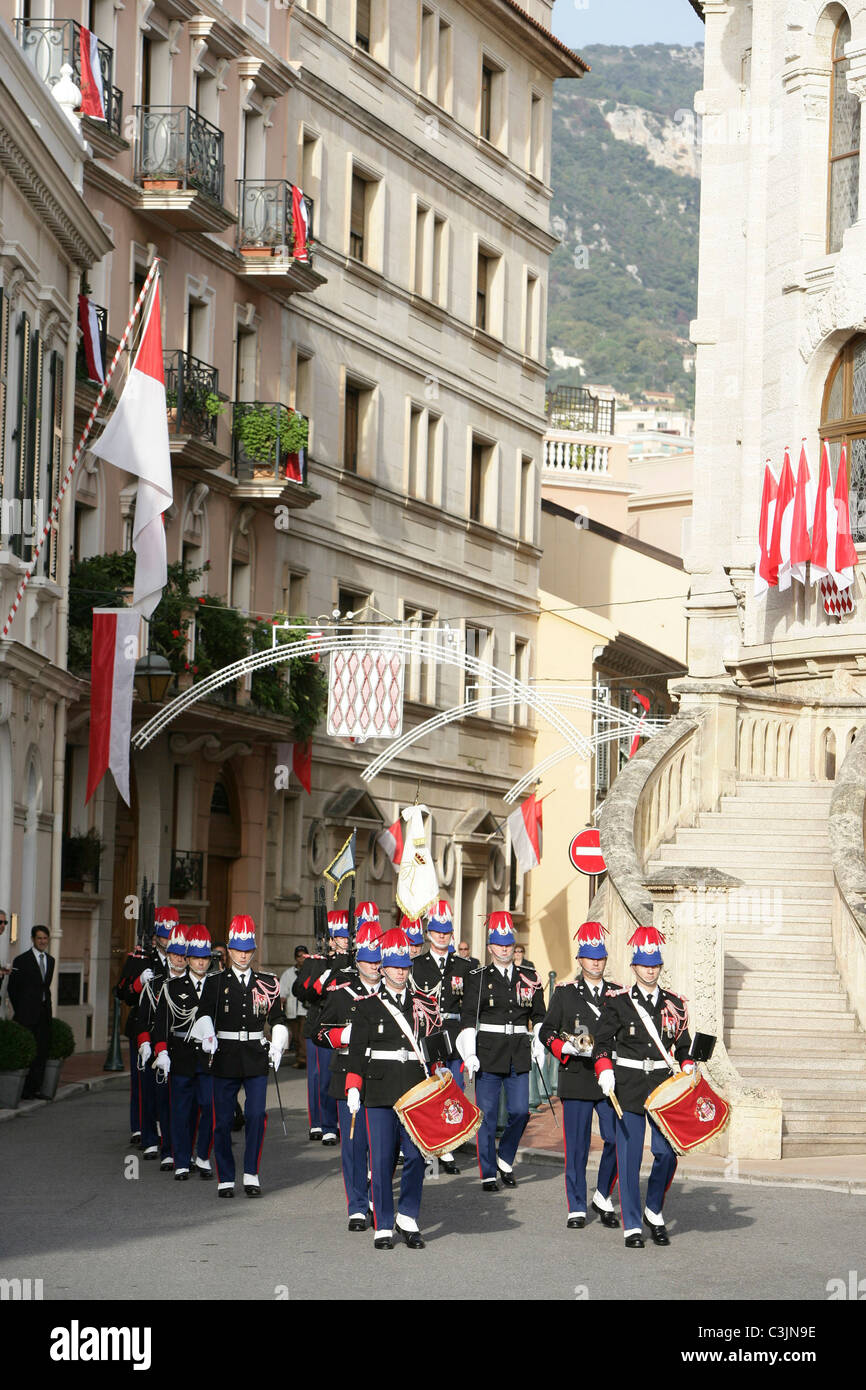 Atmosphere Monaco National Day celebrations - The Army Parade Monaco - 19.11.09 Stock Photo