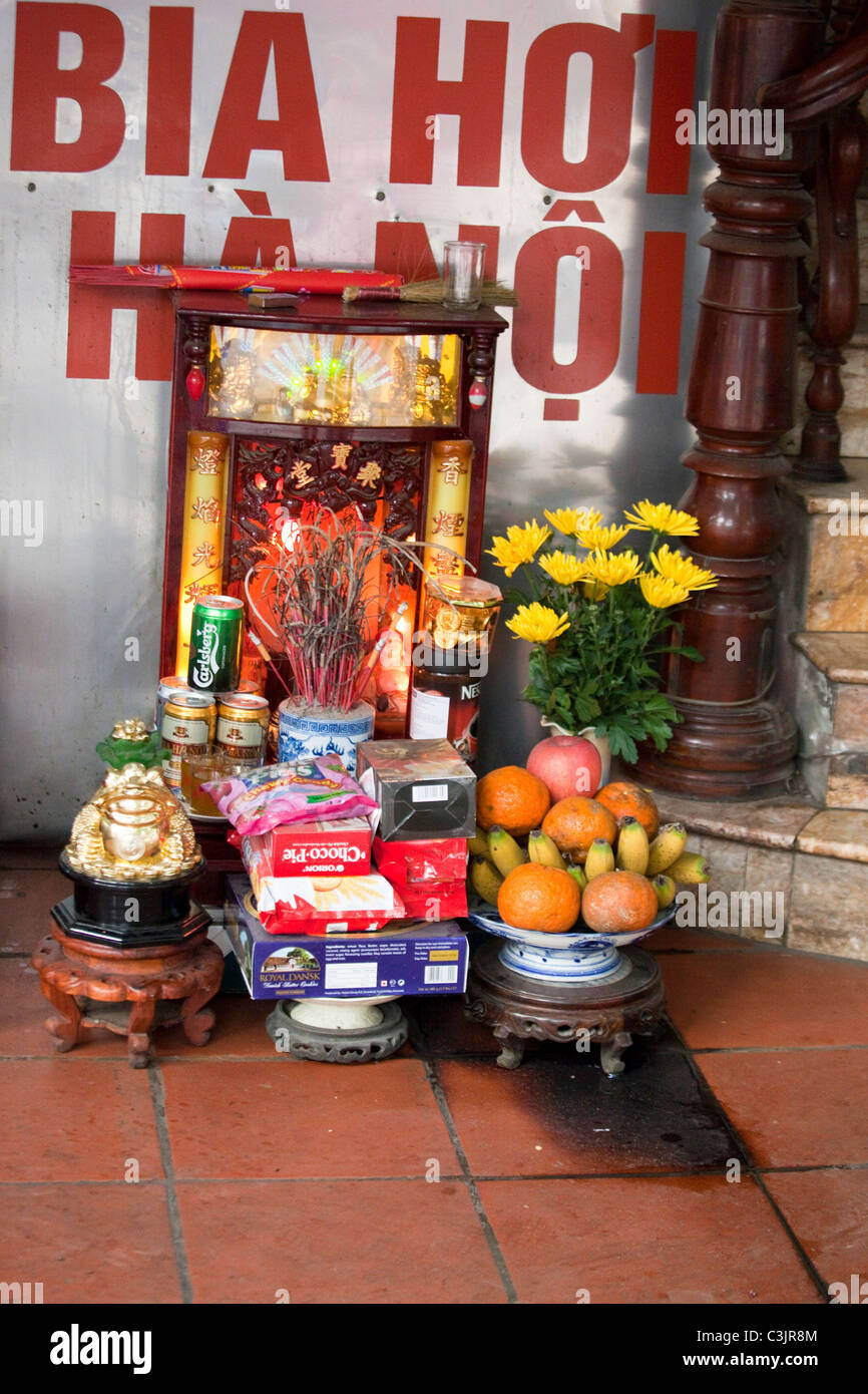 Ritual Altar, Hanoi, Vietnam Stock Photo Alamy