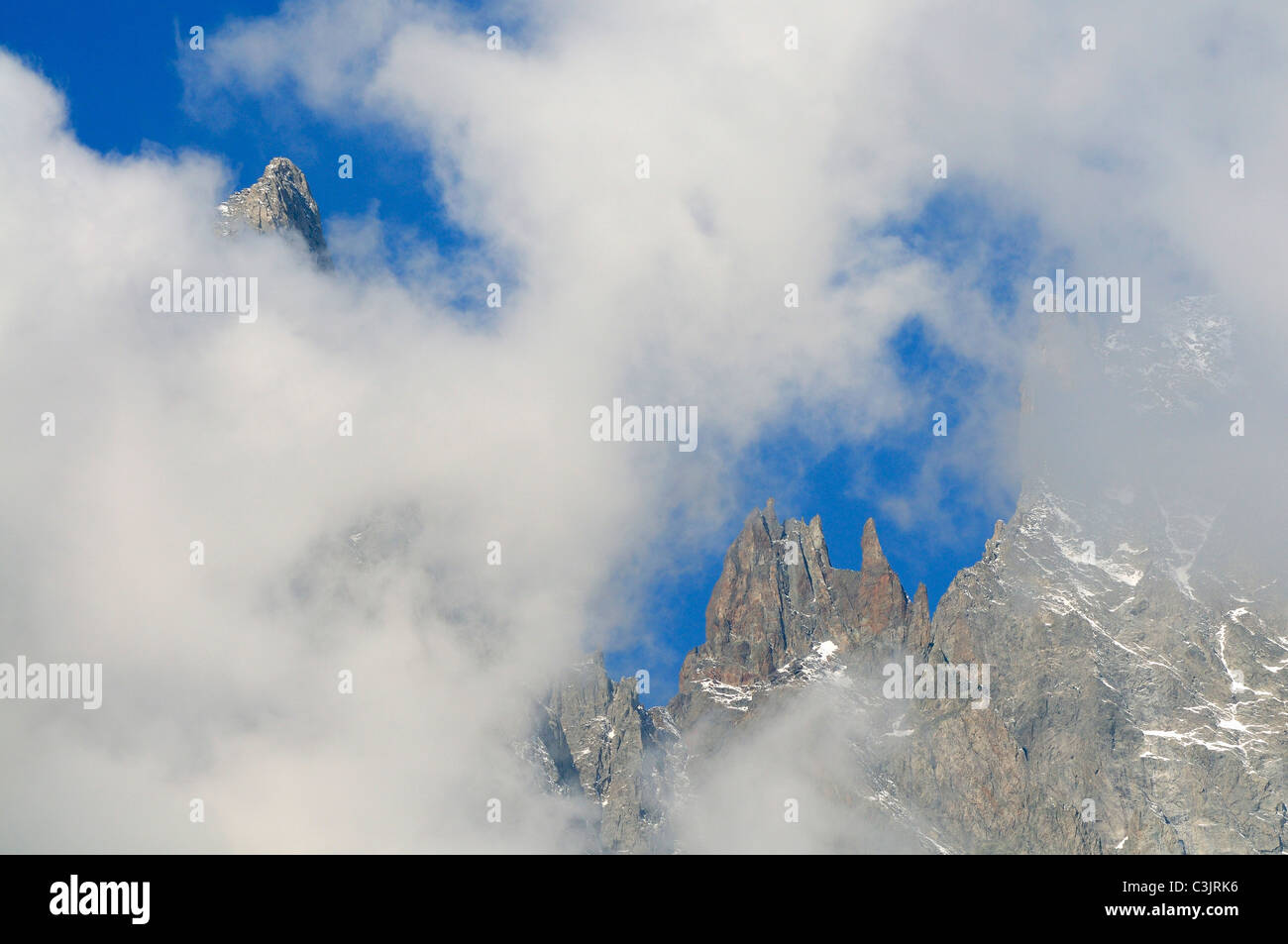 Europe, France, View of aiguille du midi Stock Photo - Alamy