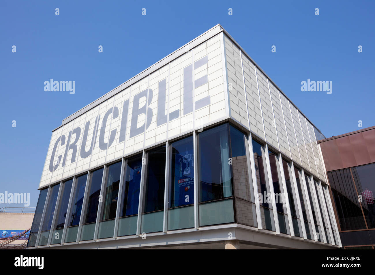 Crucible theatre Sheffield City centre South Yorkshire GB UK EU Europe Stock Photo