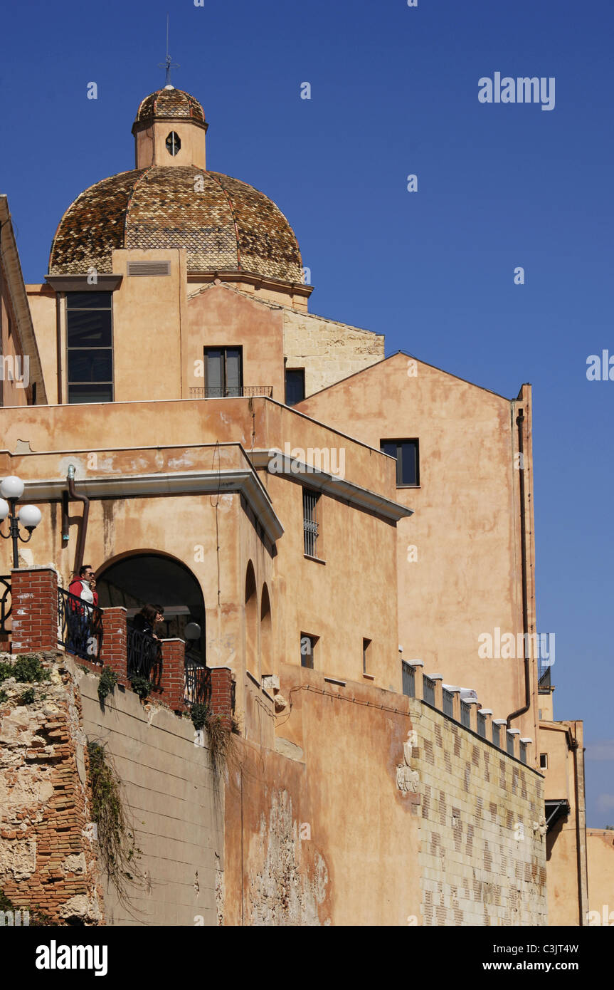 Italy, Sardinia, Cagliari, View of santa maria di castello Stock Photo