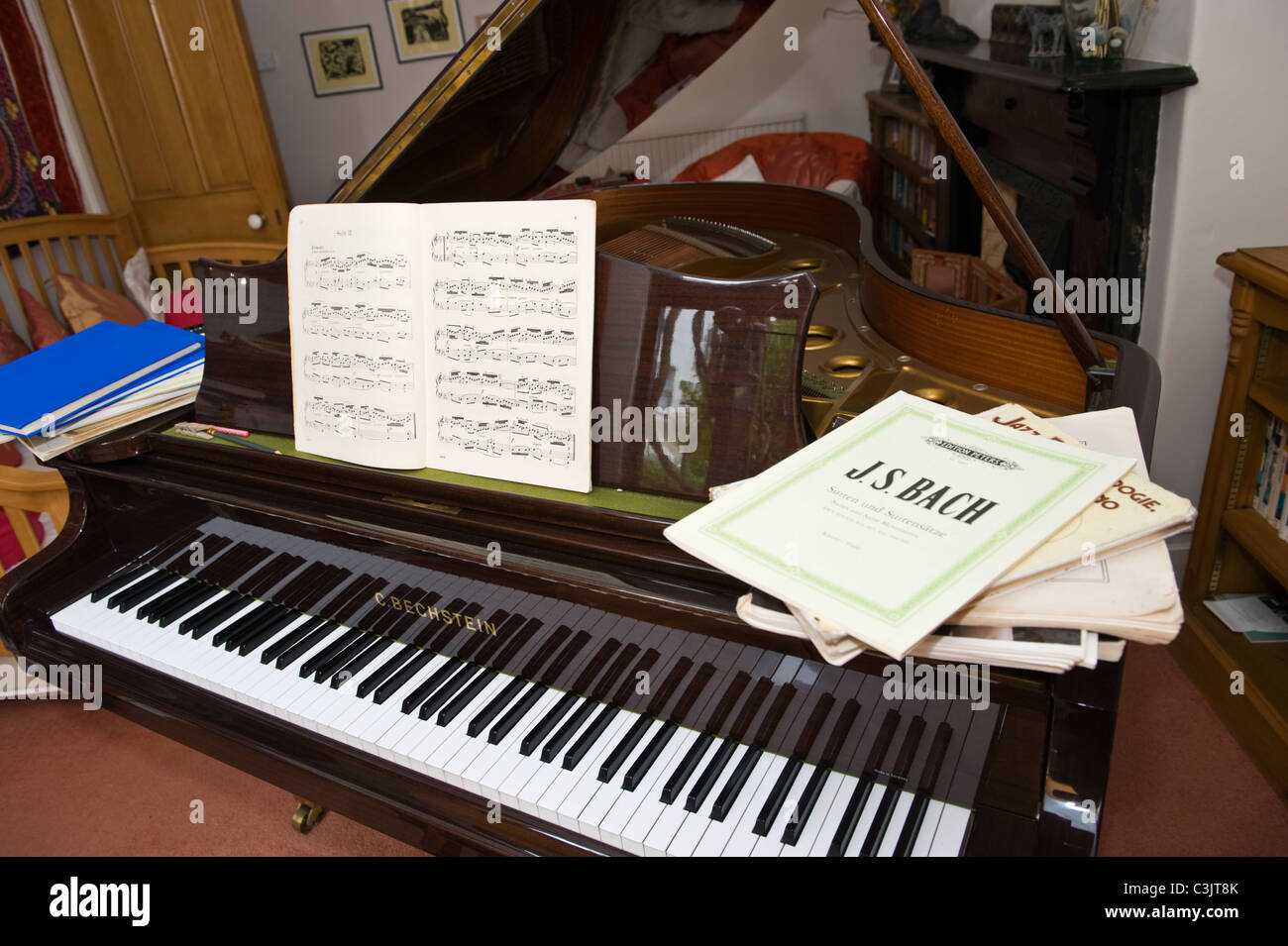 Bach at the piano hi-res stock photography and images - Alamy