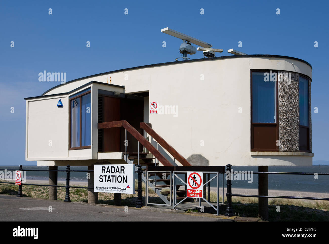 Radar Station _A listed building in Fleetwood, Lancashire, UK Stock Photo