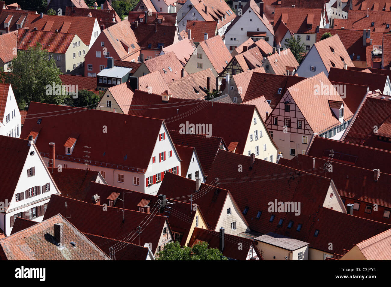 Germany, Bavaria, Swabia, View of city Stock Photo