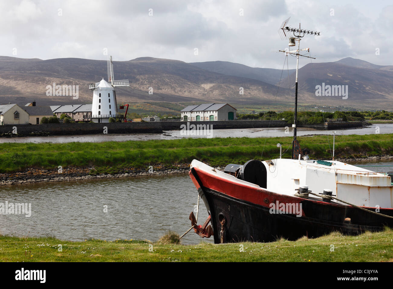 Ireland, County Kerry, View of blennerville windmill near tralee Stock Photo